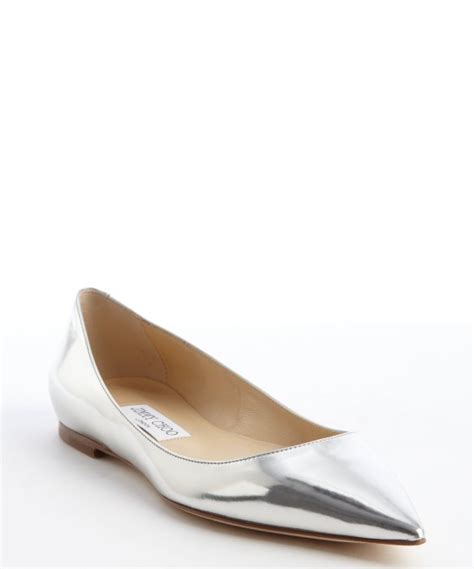 silver designer flats|designer silver shoes evening shoes.